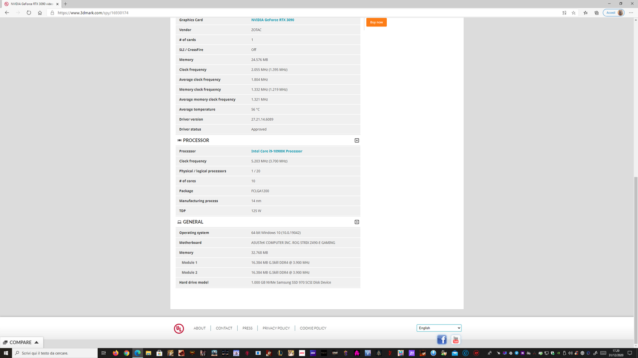 3dmark-timespy (oc 100-900 ventola 100%) - 2