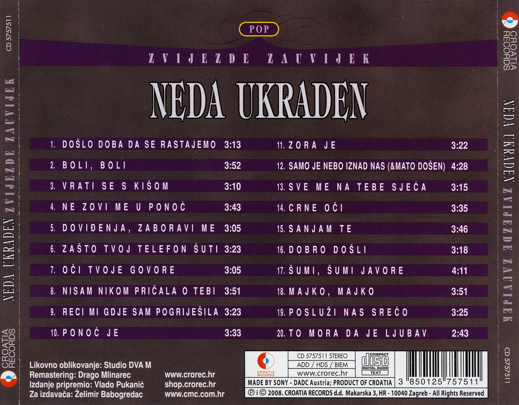 2N.Ukraden-Pop zvijezde zauvijek-back