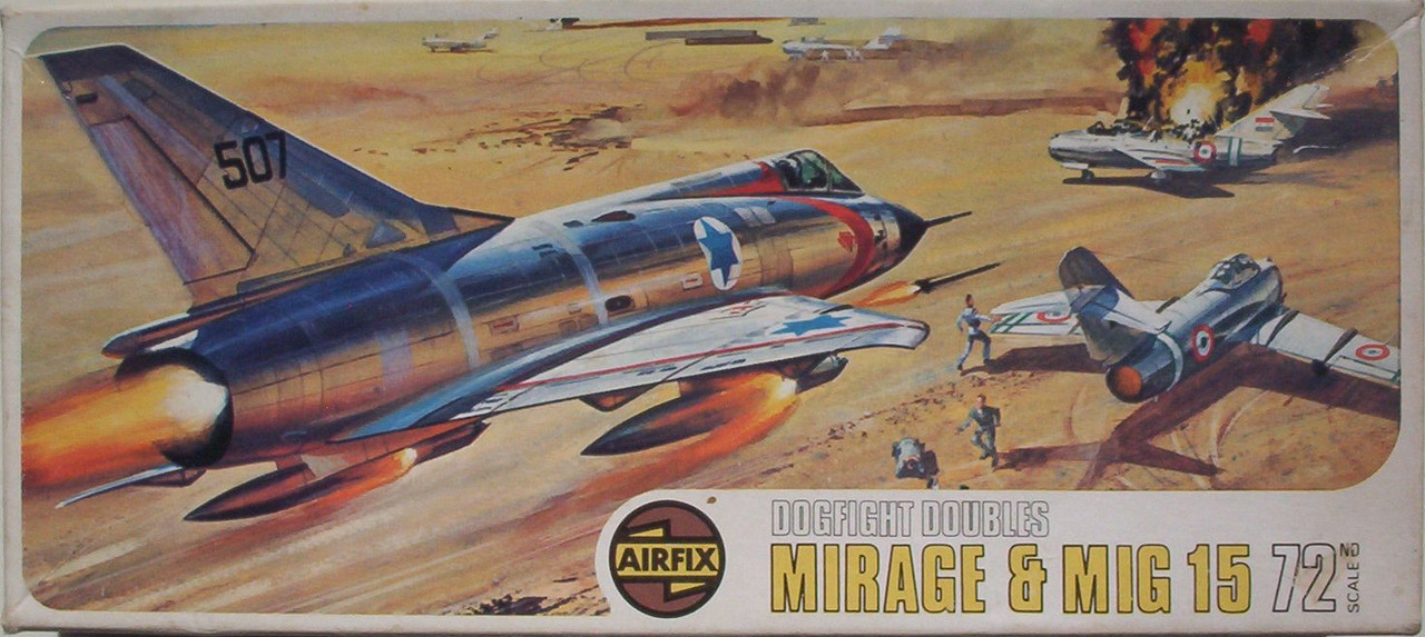 Airfix 72 Mirage & MiG 15