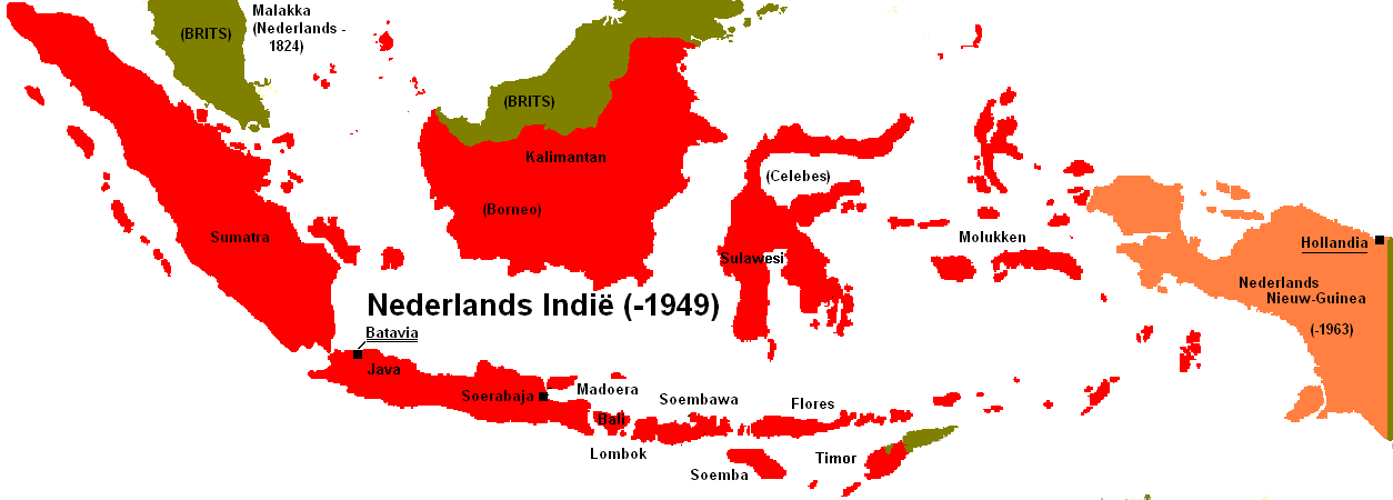 2 1/2 céntimos Indias Orientales Neerlandesas 1945. Nederlandsindie