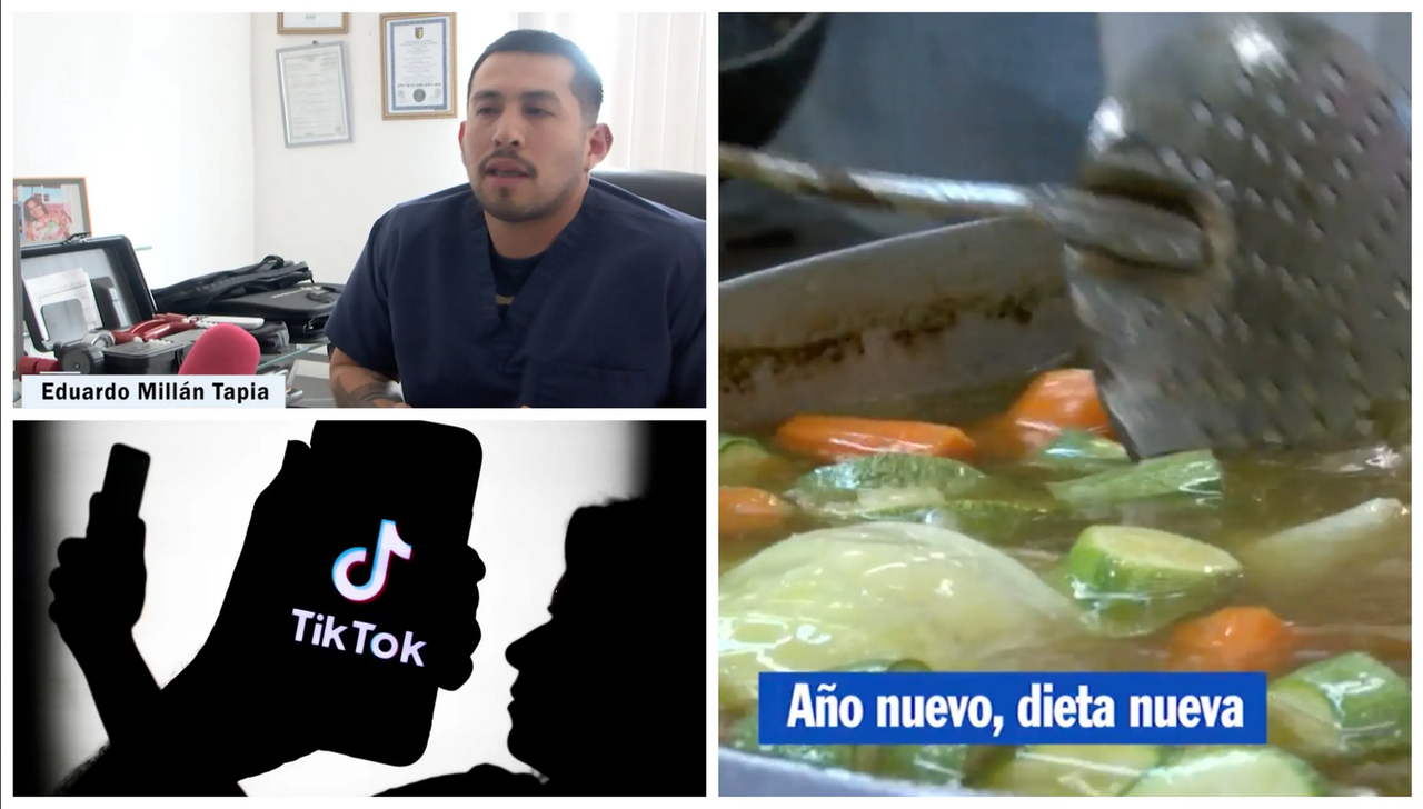 Alertan sobre dietas virales en TikTok que son para adelgazar en enero