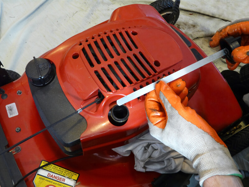 Lawn Mower Oil Check
