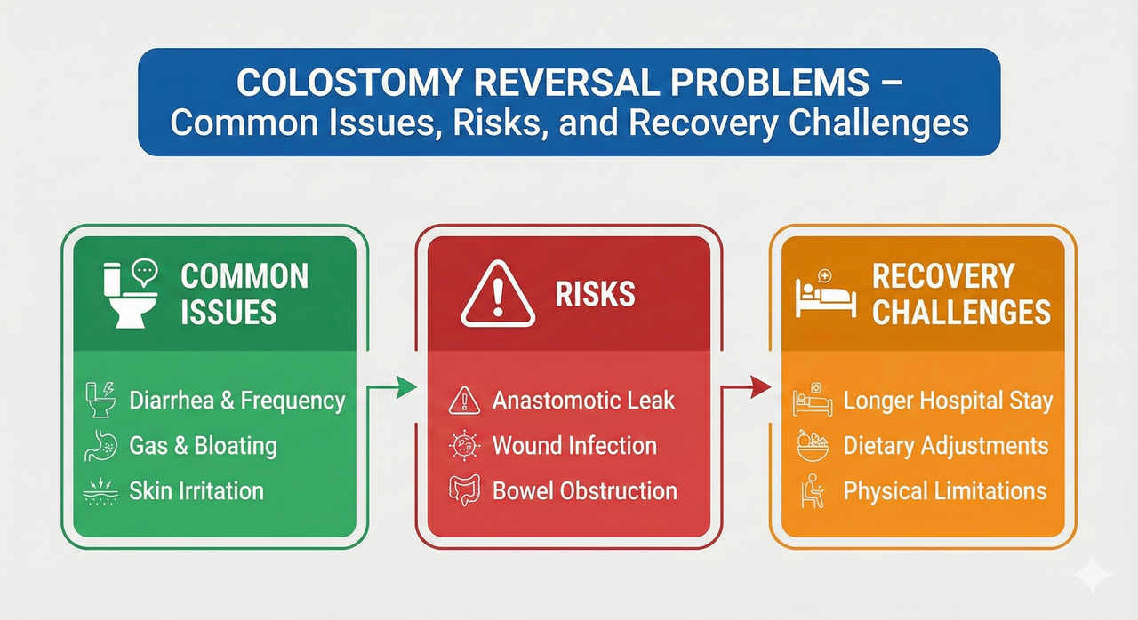 Probleme nach Stomarückverlegung