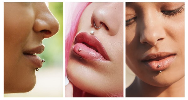 Exploring Unique Lip Piercings With Rings And Hoops