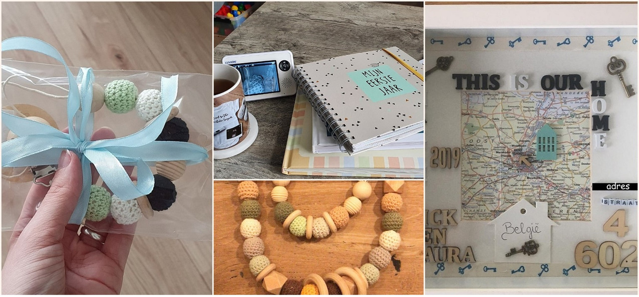 DIY projecten | Dag van de leidster, verlaat samenwoon cadeau, speenkoorden & babyboeken