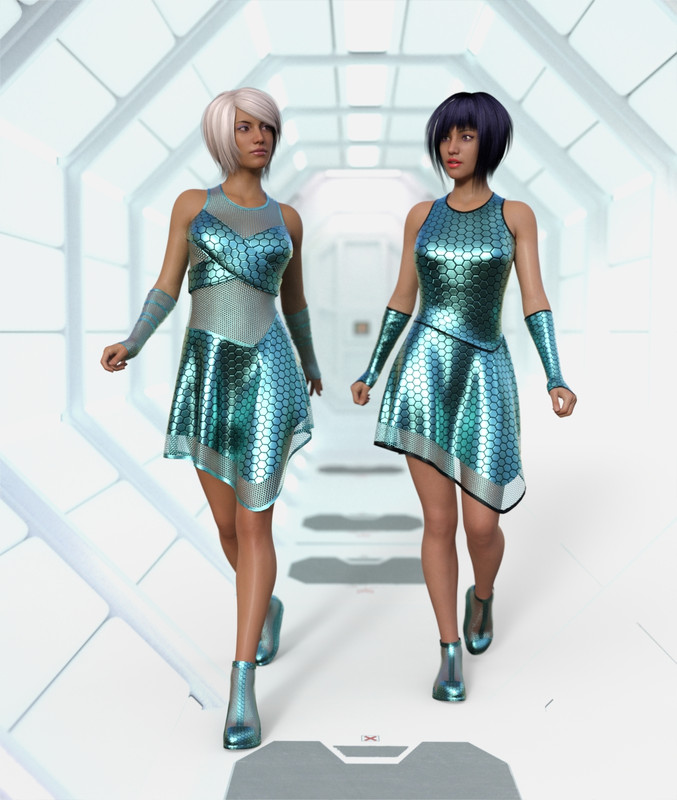 Cyber Dress Texture Expansion (New Links) 2 Extra Peek
