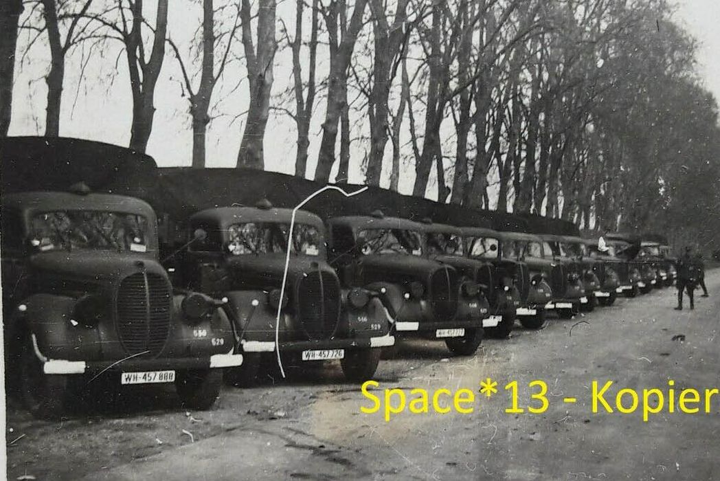 A row of Ford G917T trucks