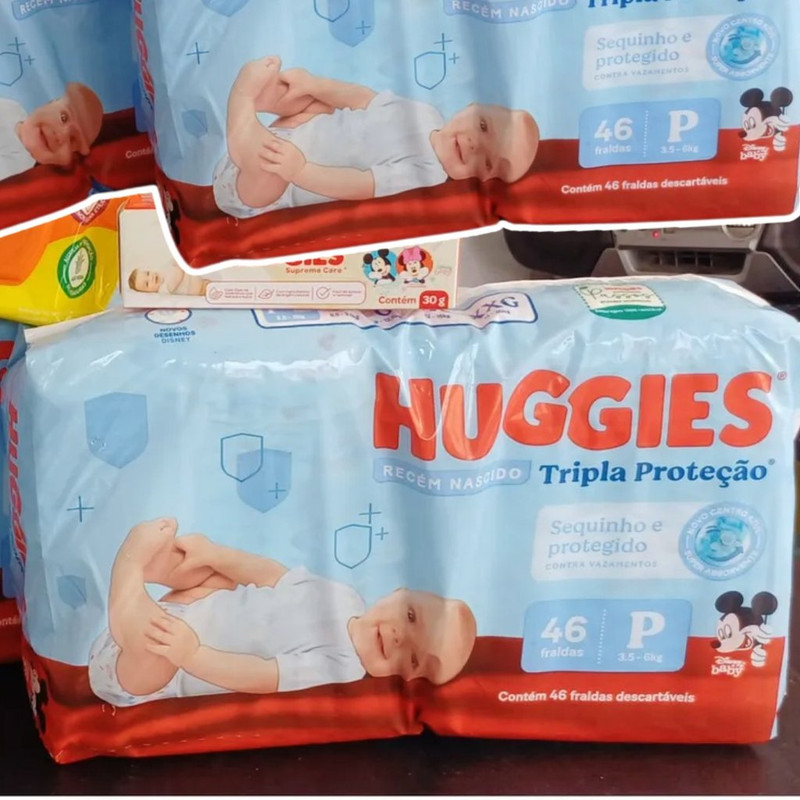 Huggies Fralda Tripla Proteção P 46 Un