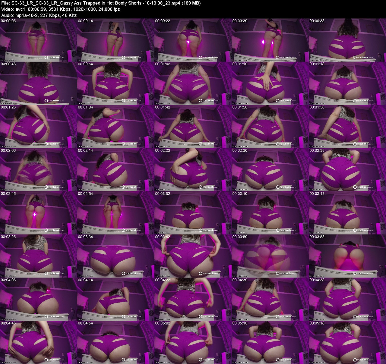 SC 33 LR SC 33 LR Gassy Ass Trapped In Hot Booty Shorts 10 19 08 23
