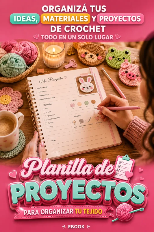 Planilla de proyectos para organizar tu tejido