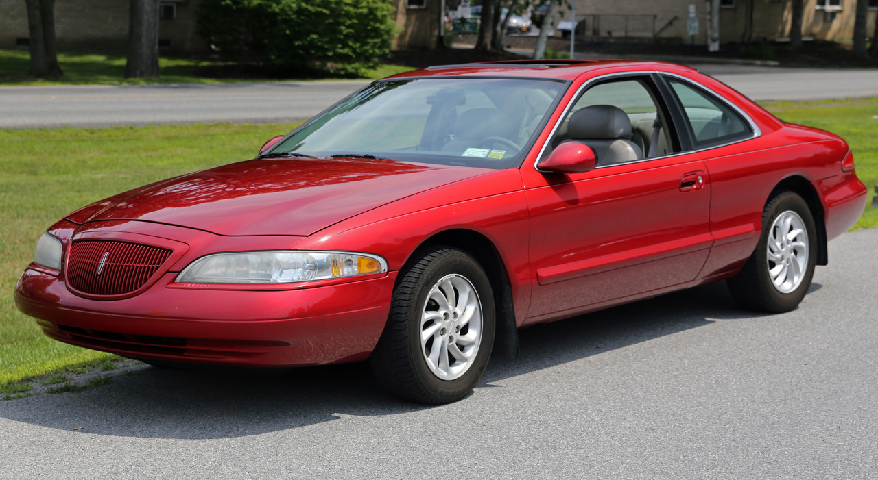 1998-Lincoln-Mark-VIII-LSC-in-red-front-