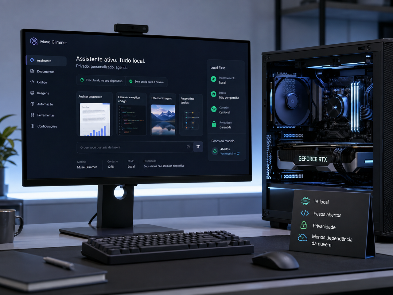 Meta lança Muse Glimmer para rodar IA no PC e recoloca a disputa por modelos abertos no centro do mercado
