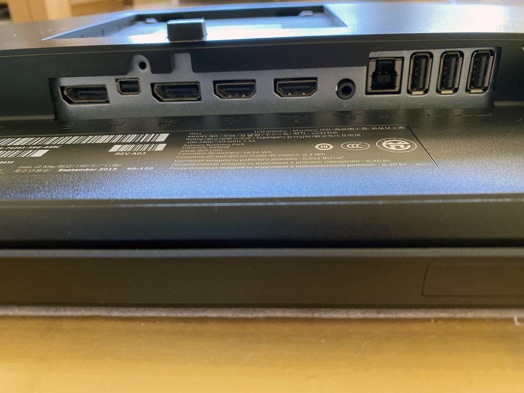 Dell U2414H connessioni