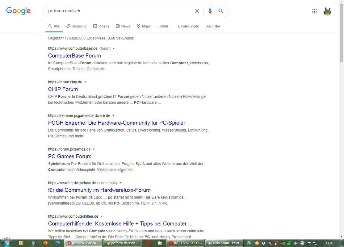 Googlesearch with CCleaner Browser