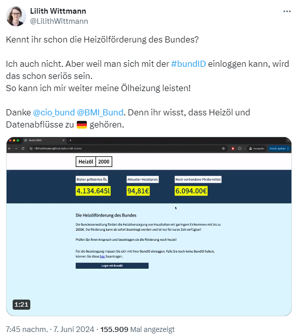 Heizölförderung des Bundes