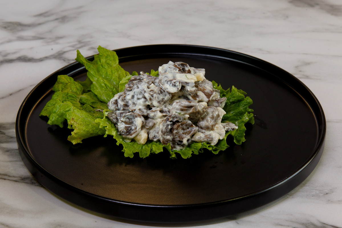 Грибы жаренные в сметанном соусе (200г)