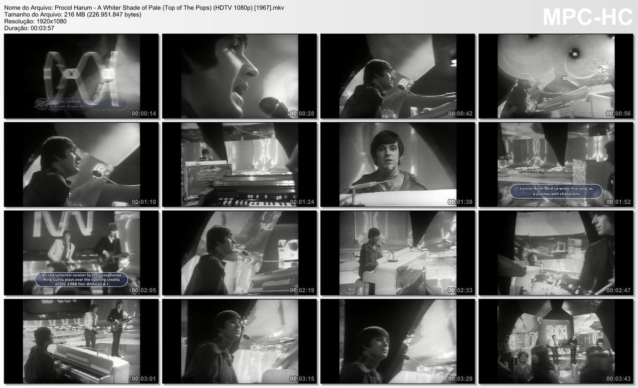 Procol Harum - A Whiter Shade of Pale (Top of The Pops) (HDTV 1080p) [1967]
