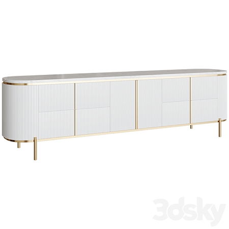 TV bench Modern Oval