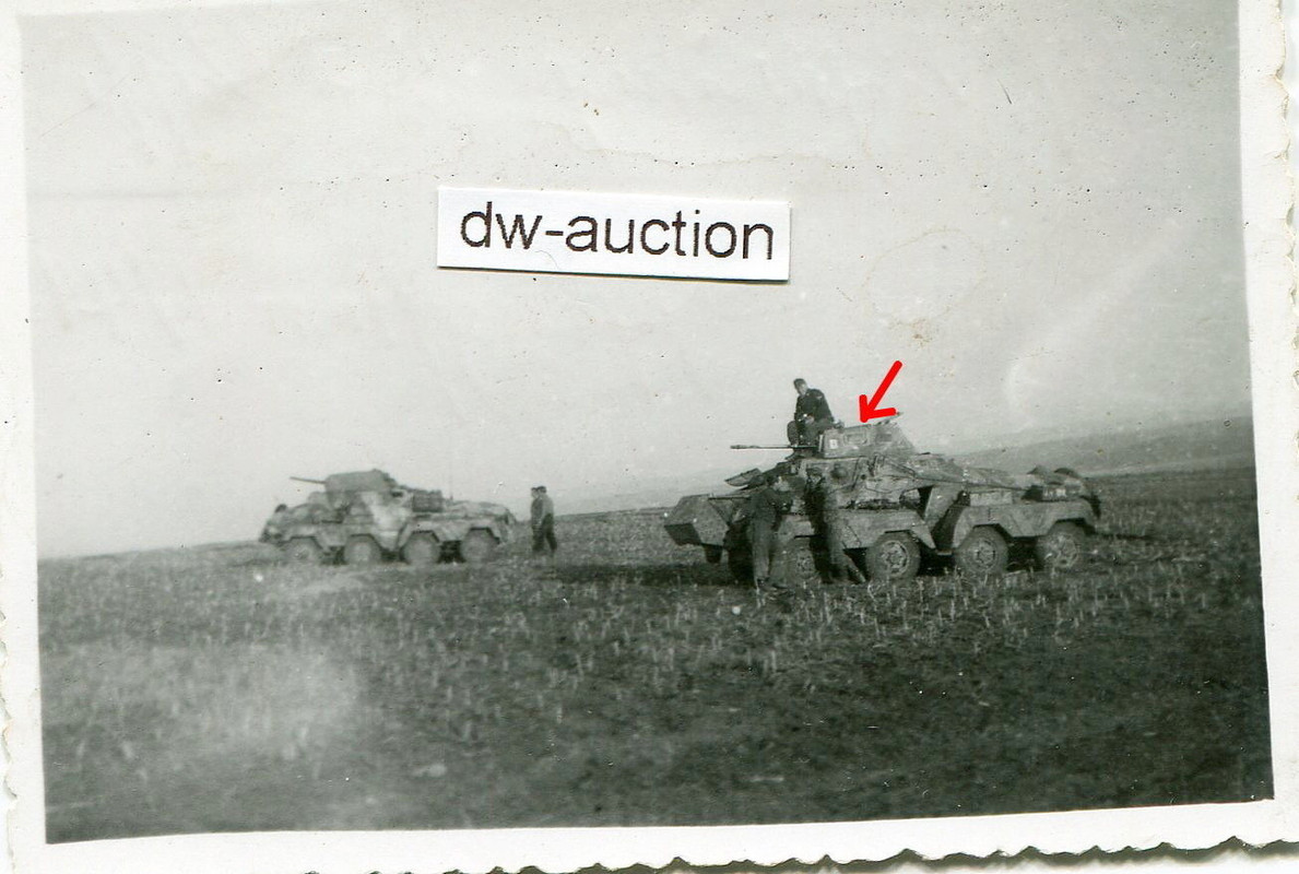 8-Rad Panzerspähwagen in Ungarn 1944 mit Kennung