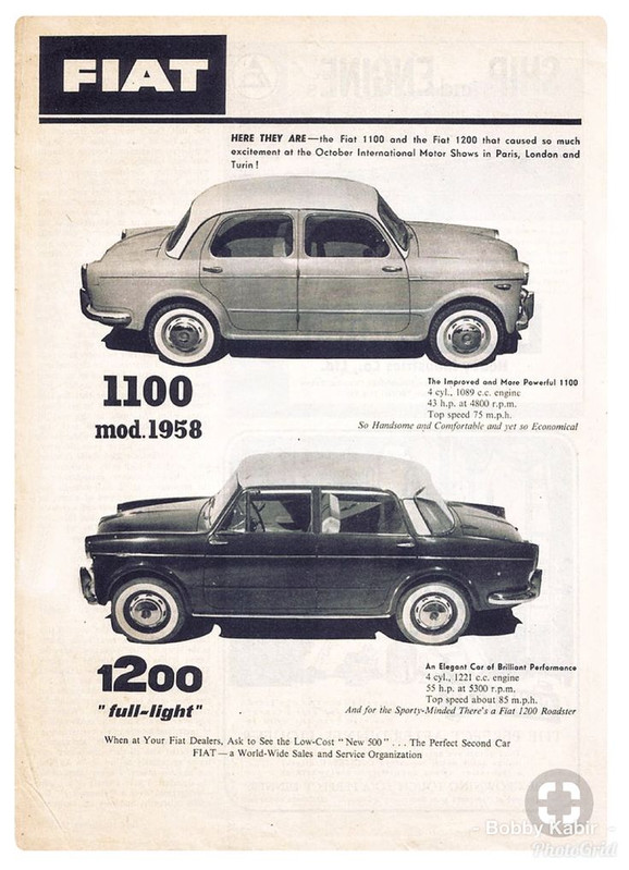 1958 FIAT 1100 1200