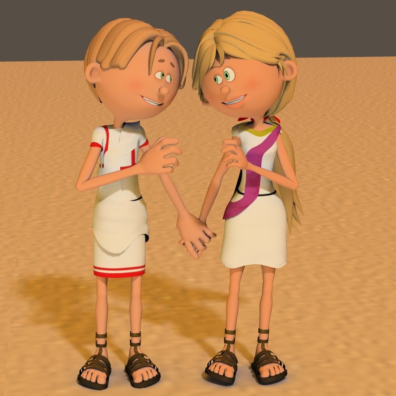 3DToons Roman Clothes