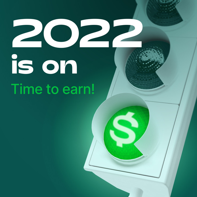 عام 2022 قد بدأ ... وحان وقت الربح!  Time-to-earn-FBS