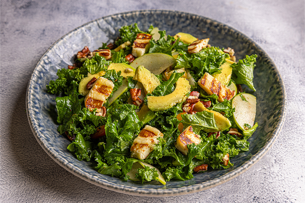 Halloumi and Kale Salad