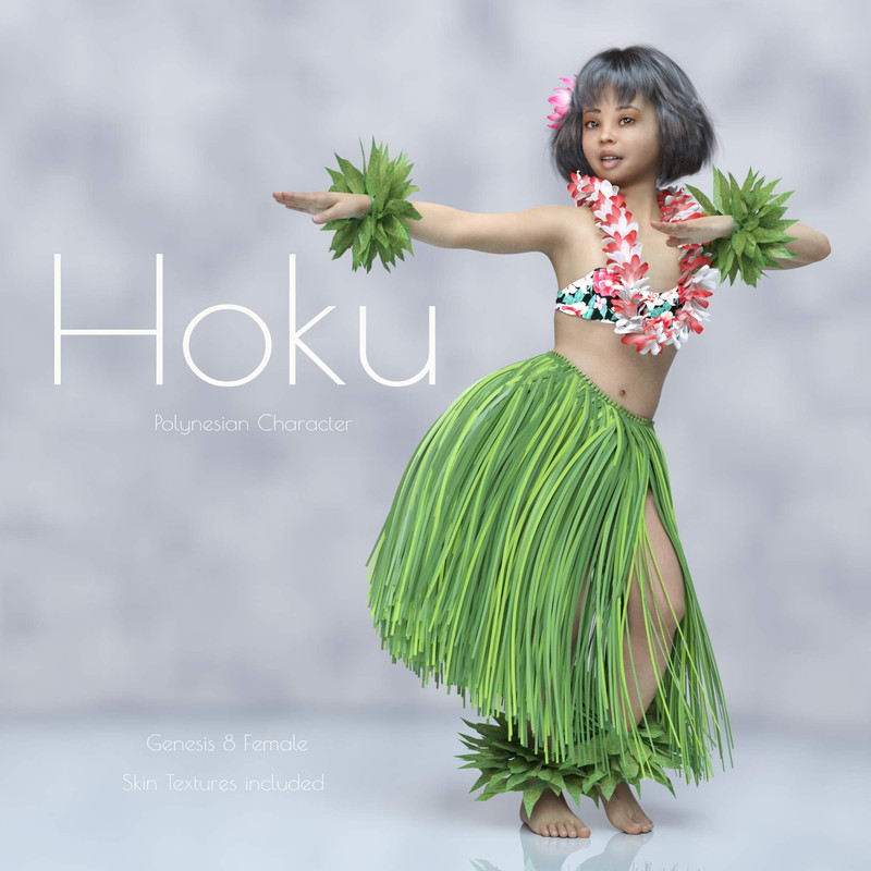 hoku a cute polynesian female character 01