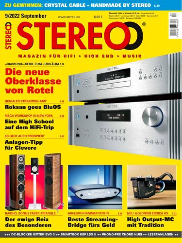 Cover: Stereo Magazin für HiFi, High End und Musik September No 09 2022