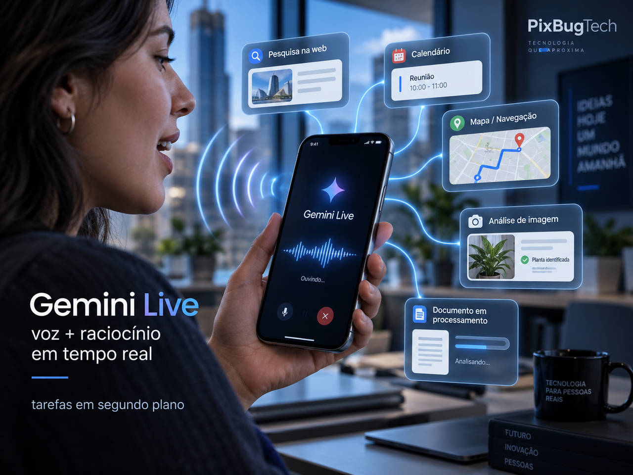 Google lança Gemini 3.8 Live e transforma conversa por voz em execução de tarefas