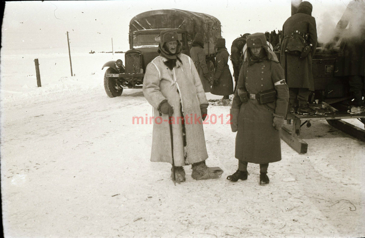 Vormarschszene Raum Smolensk, bitterliche Kälte,