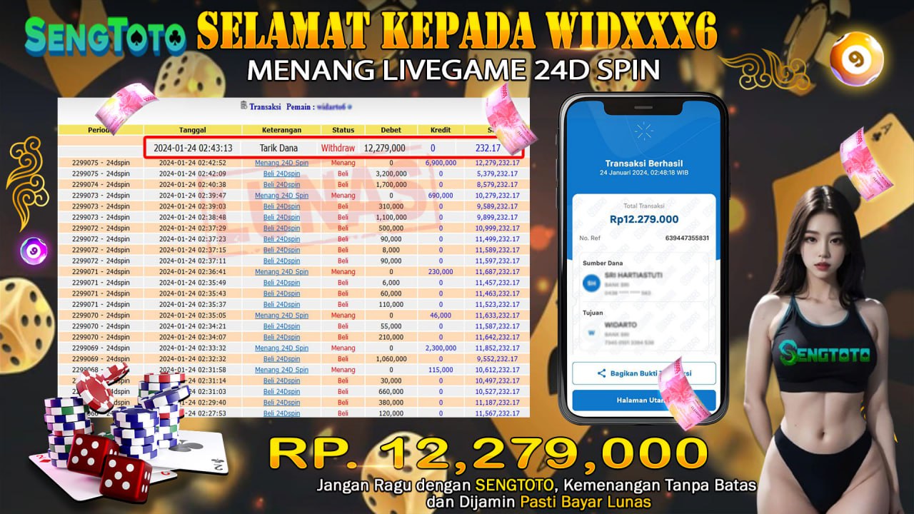 BUKTI PEMBAYARAN LIVEGAME 24D SPIN