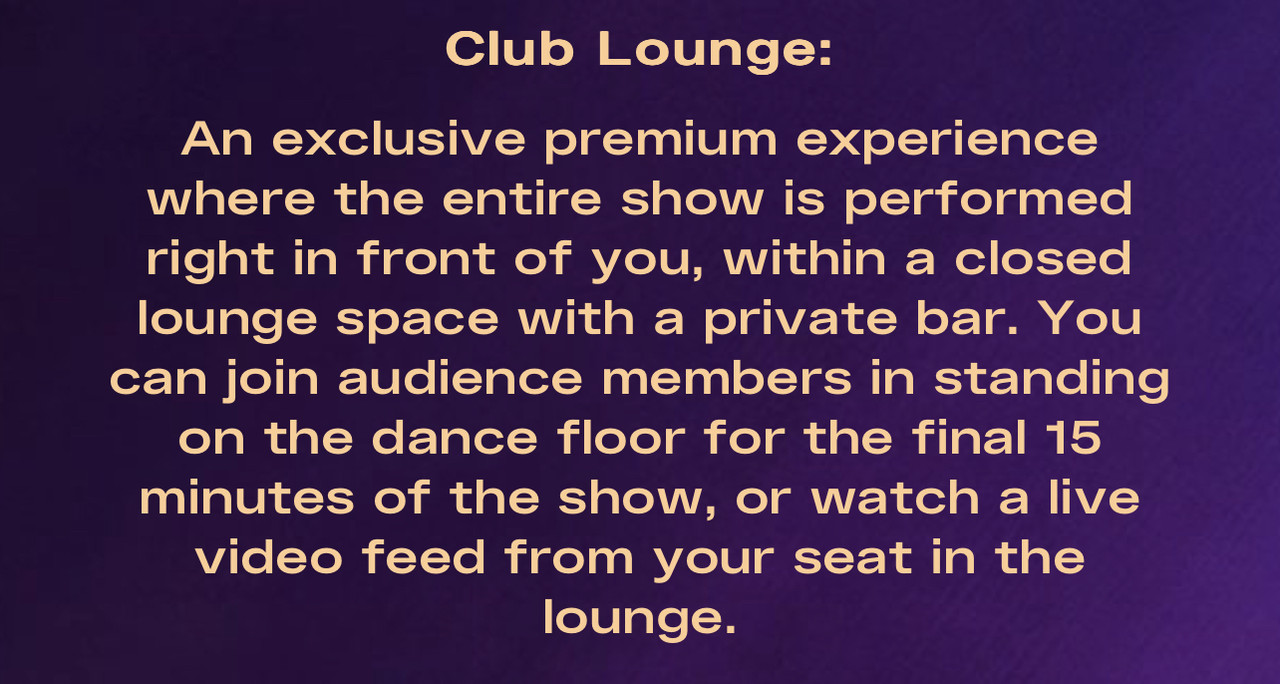 VIP Lounge at Here Lies Love?