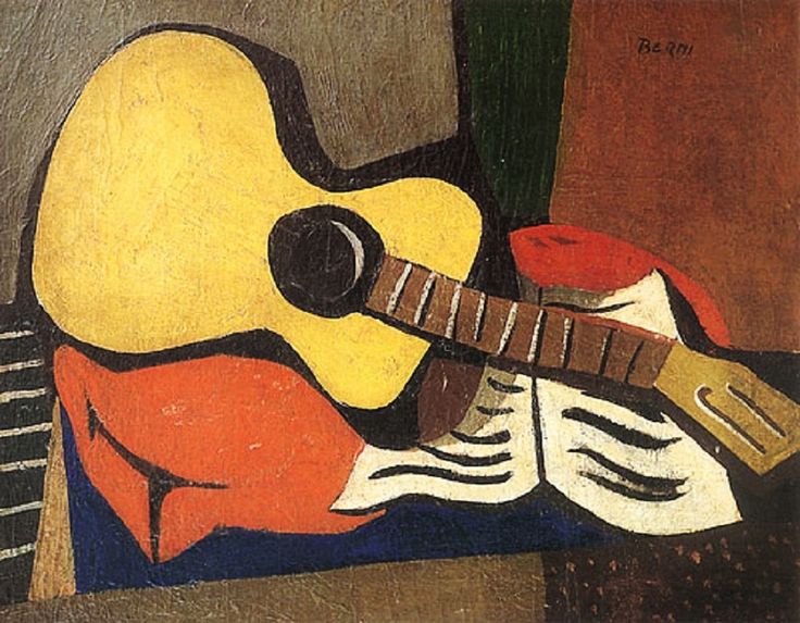 Мужчина с гитарой картина пикассо