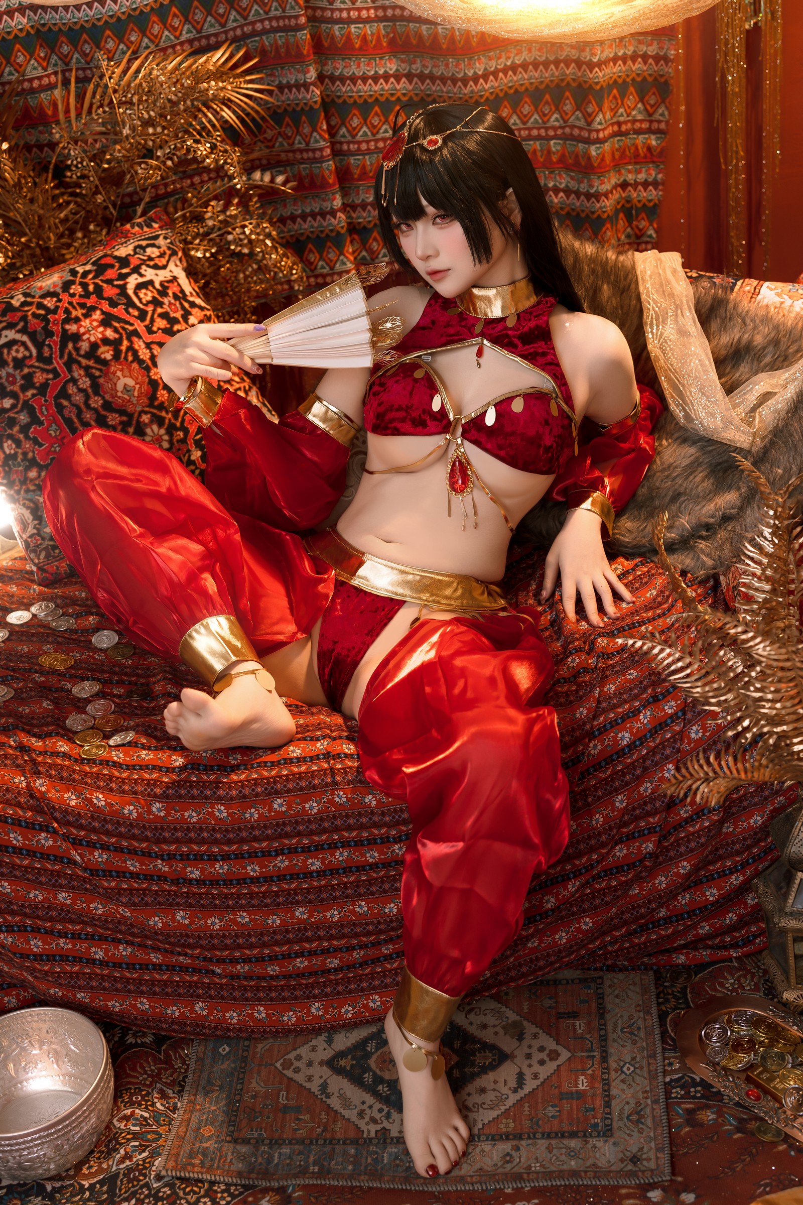 屿鱼 Yuyu 大凤 舞娘 新年特典 Cosplay 写真集（50P｜449MB）插图4