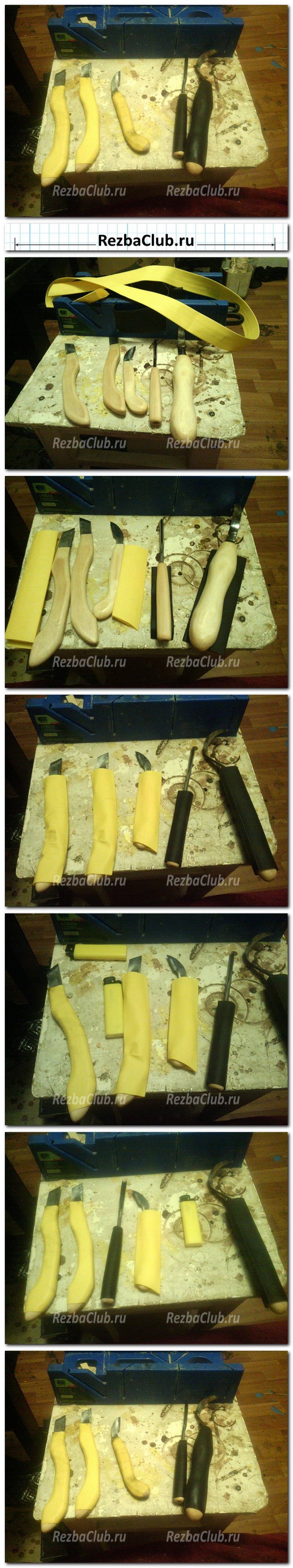 Как сделать ручки для резцов с покрытием против пота