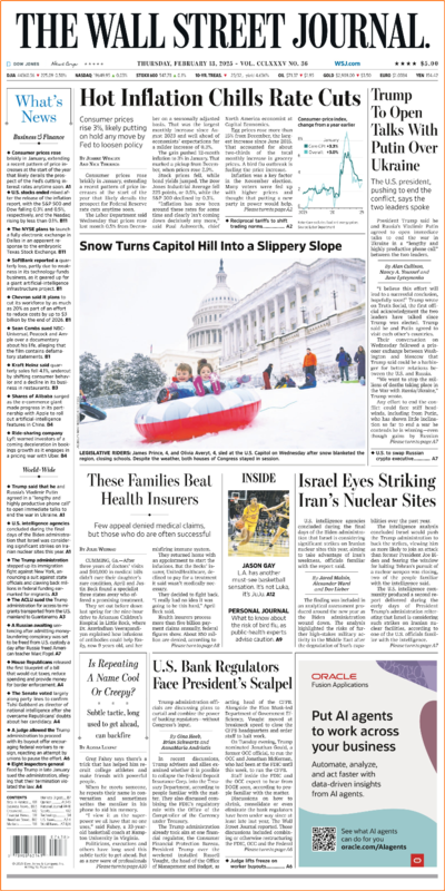 The Wall Street Journal February 13.2025