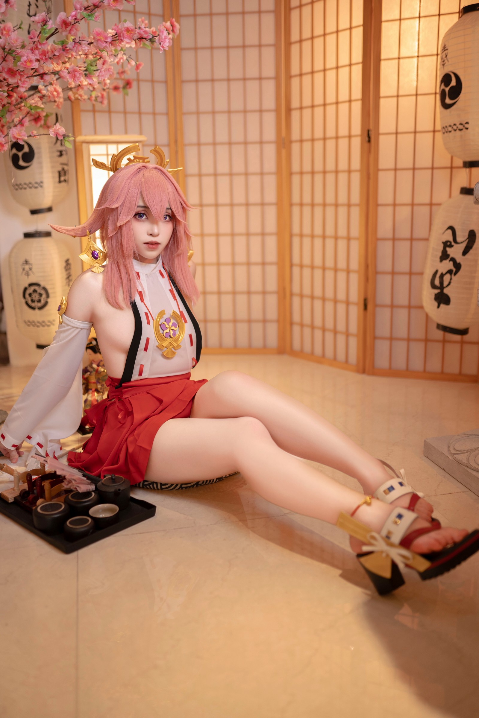 Bangni邦尼 – 八重神子 Cosplay 高清写真集（99P-782MB）原神主题插图3