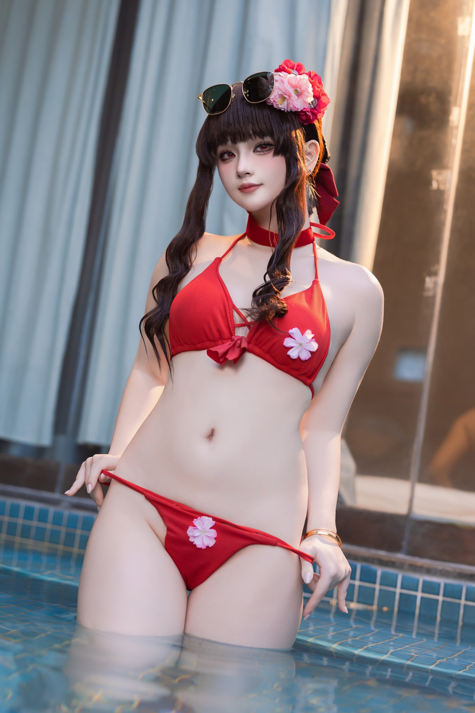屿鱼 Yuyu 樱花泳装 Cosplay 写真合集｜季节限定（80P｜980MB）插图5