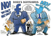 Bidens bodyguards cartoon