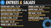 ENTREES & SALADS NEW