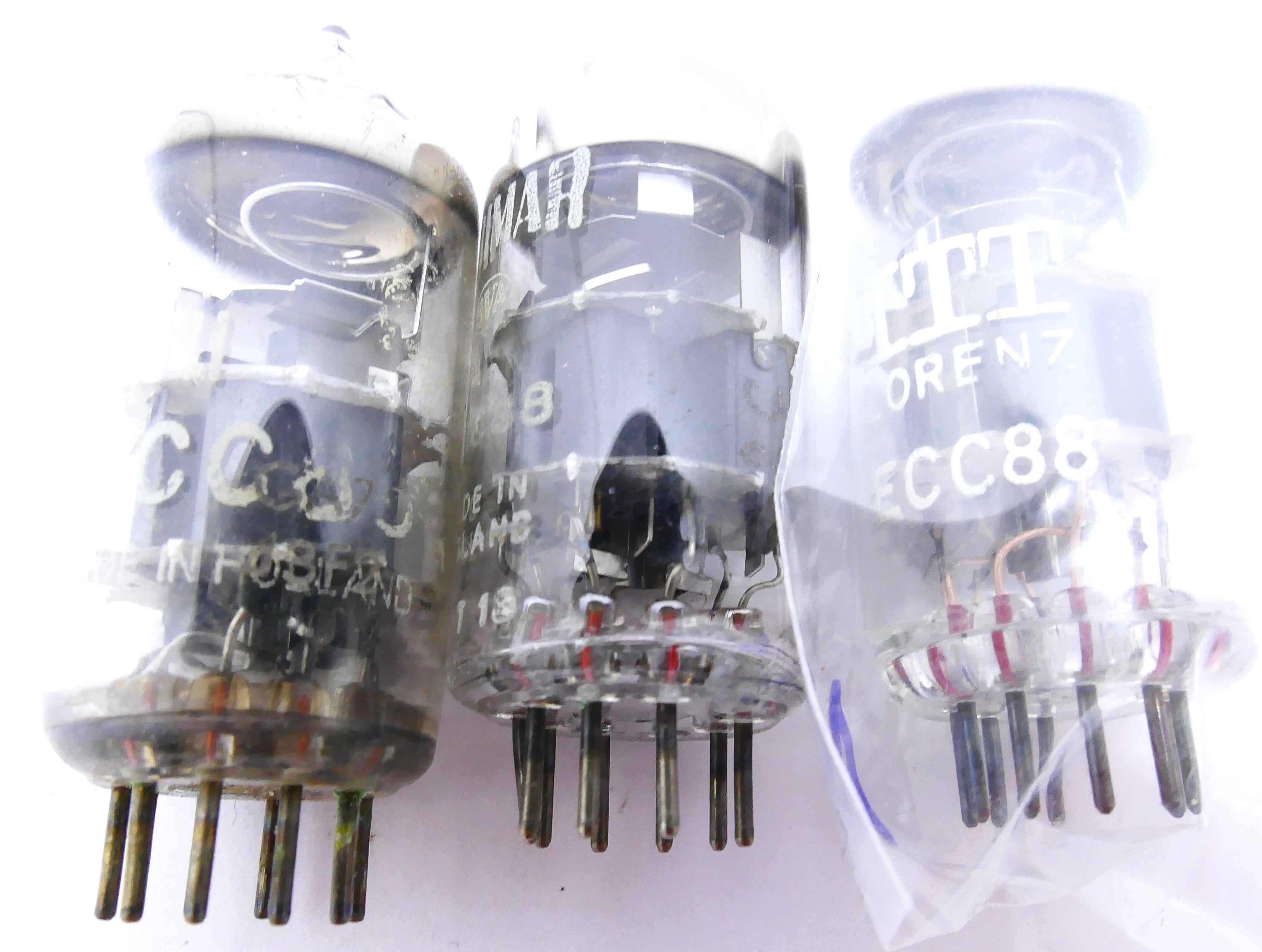 ECC88 Röhren Set Aufdrucke und Zustand