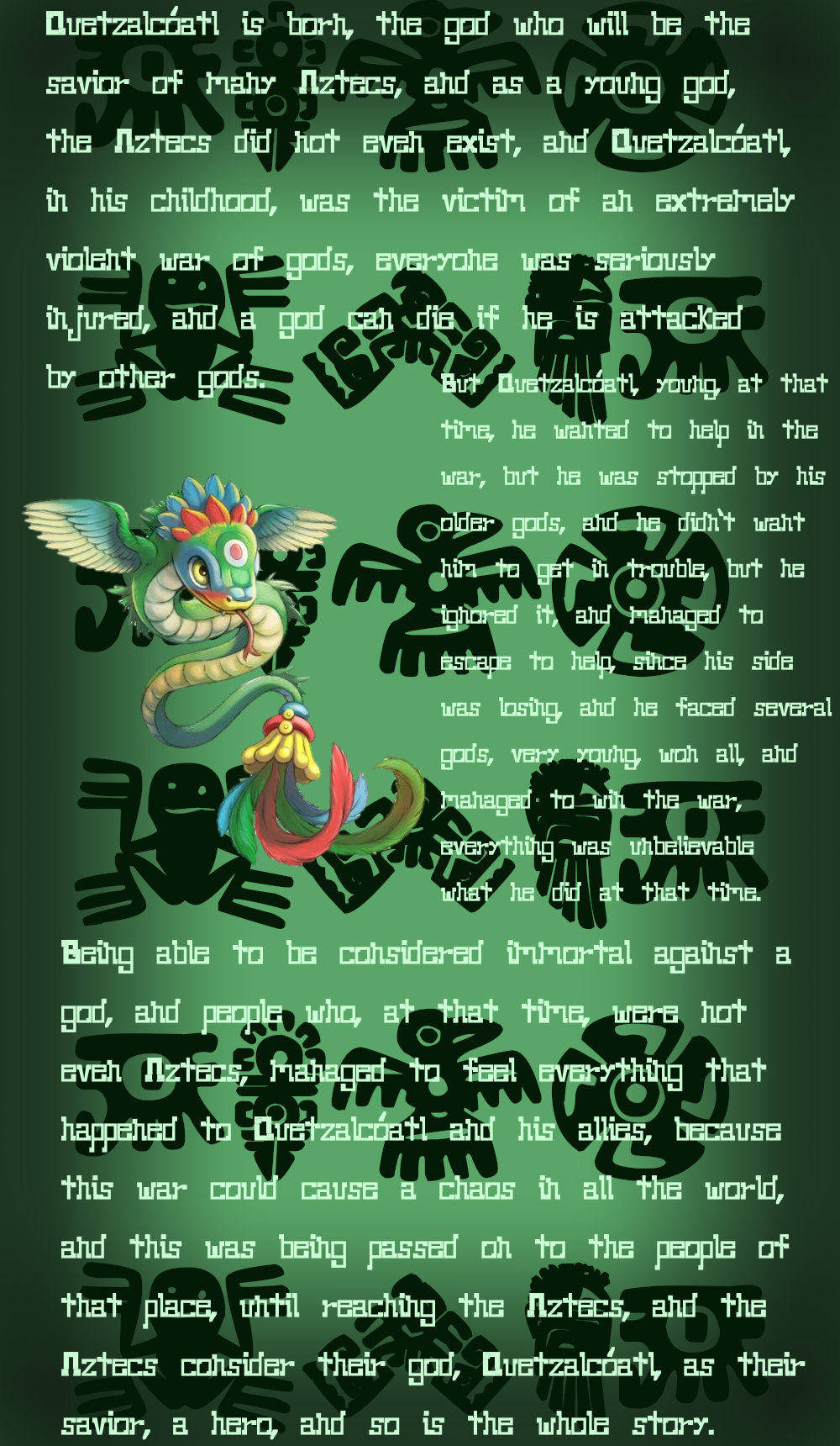 Baby Quetzalcóatl Minecraft Skin