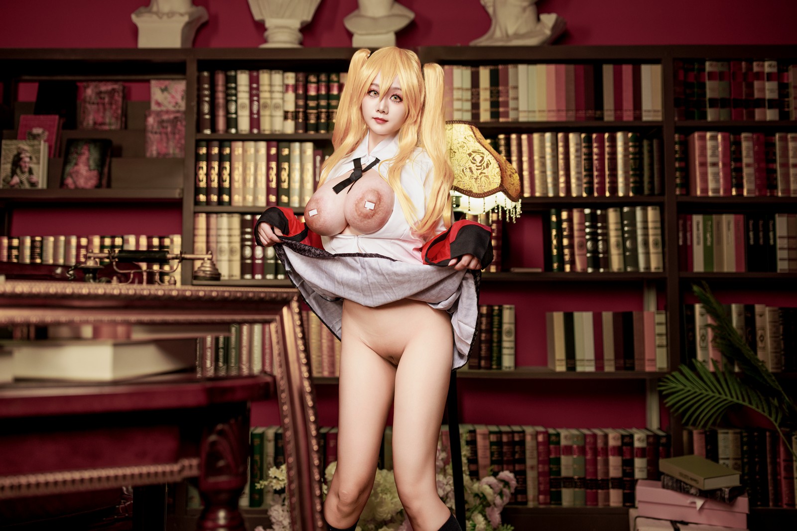 阿雪雪写真狂赌之渊·早乙女芽亚里 制服Cosplay（89P+1V / 2.05G）高清图集插图8