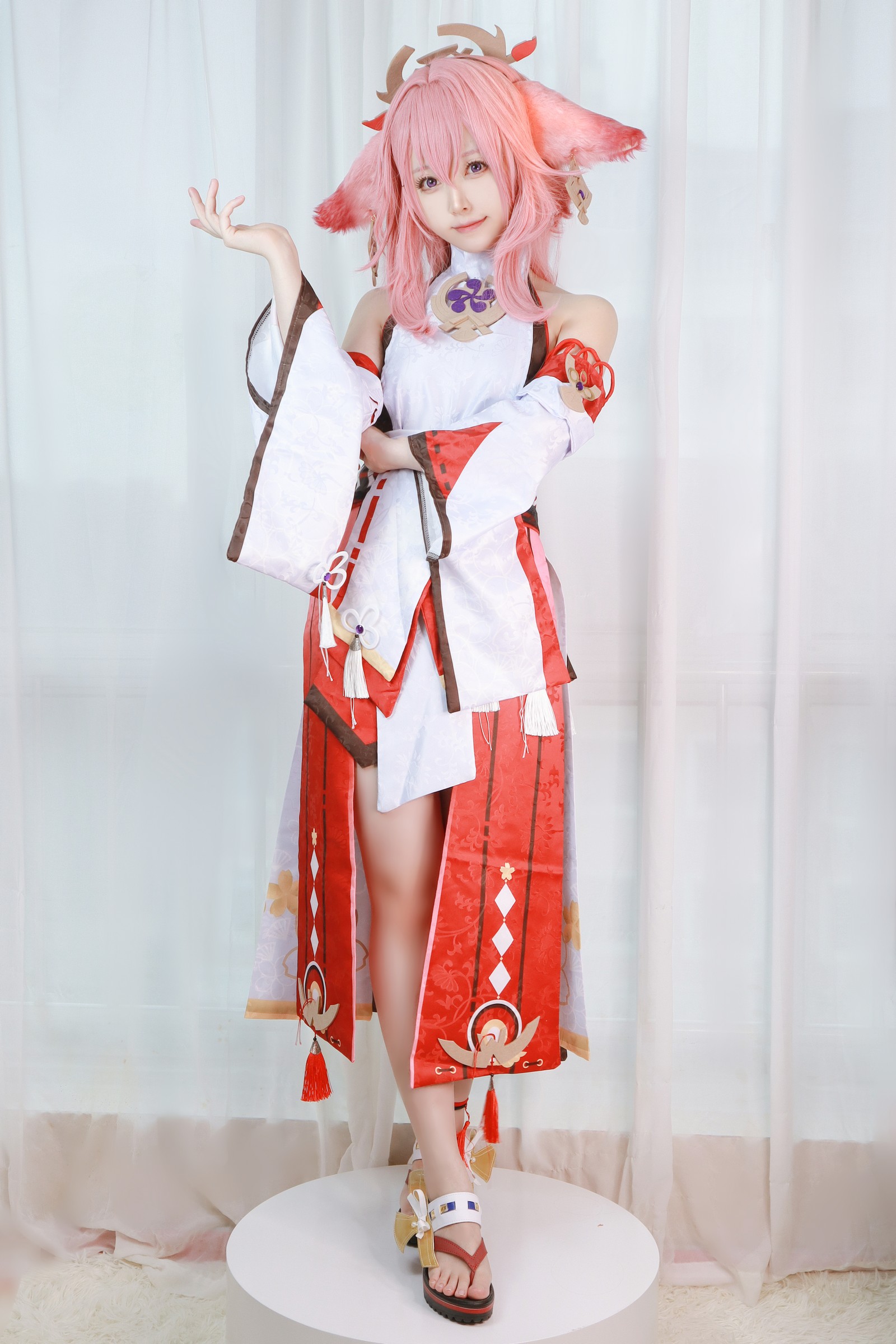朝霧愛 – 原神 Yae Miko 八重神子 Cosplay 高清写真（35P-452.8M）插图3