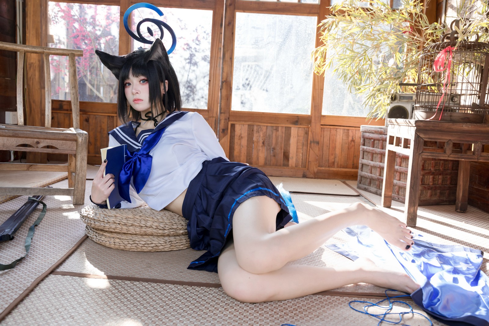 九柒喵 – 桐生桔梗 Cos 高清大合集（88P-470MB）和风旗袍写真插图4