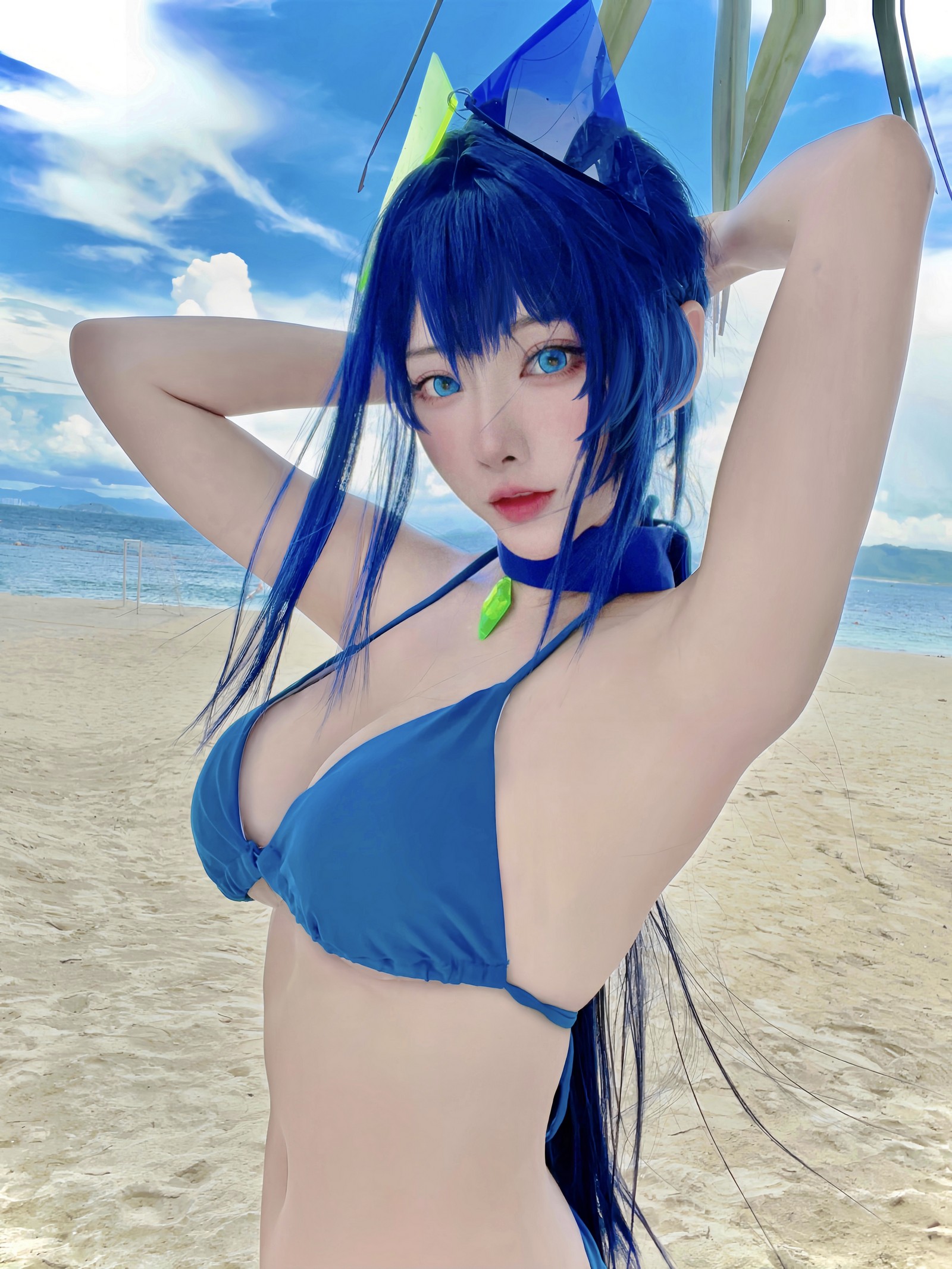 宮本桜 新泽西 泳装 Cosplay 写真｜碧蓝航线夏日主题（18P｜67MB）插图8
