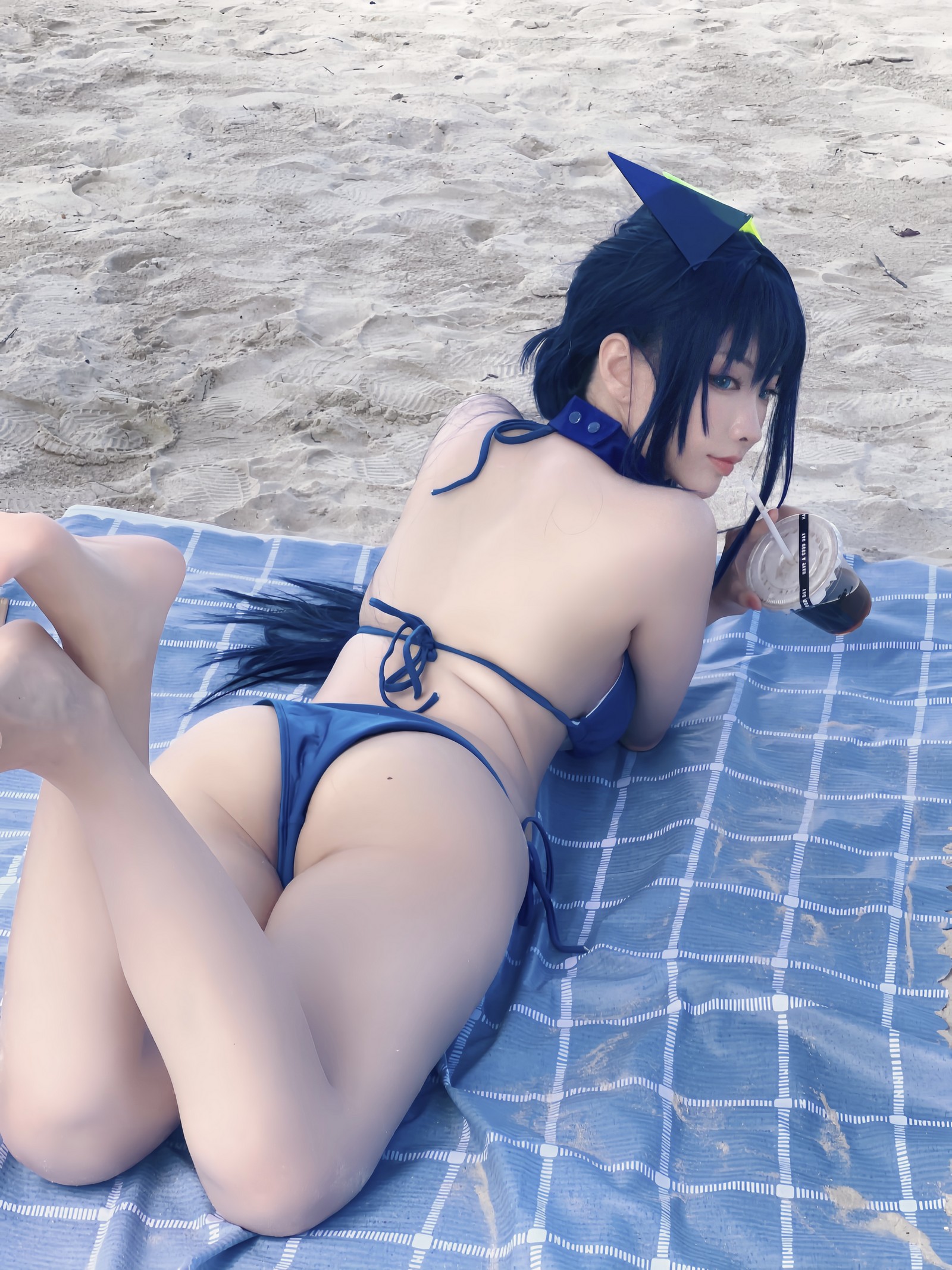 宮本桜 新泽西 泳装 Cosplay 写真｜碧蓝航线夏日主题（18P｜67MB）插图