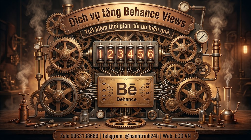 dịch vụ tăng behance views 2026 behance adobe