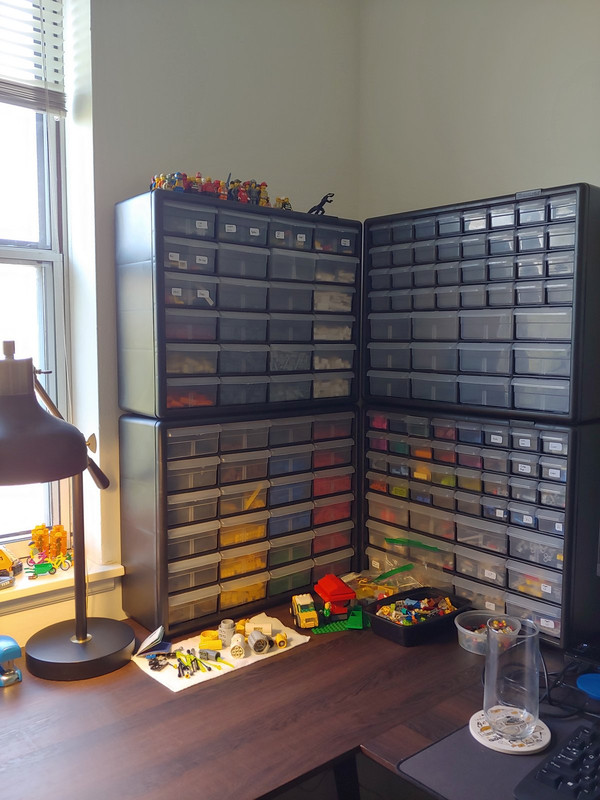 23. Mostly done now. Fourth (and final) cabinet is in place. ~300 pieces left.